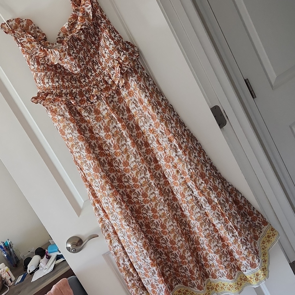 Floral Strapless Jcrew Dress - Picture 5 of 7